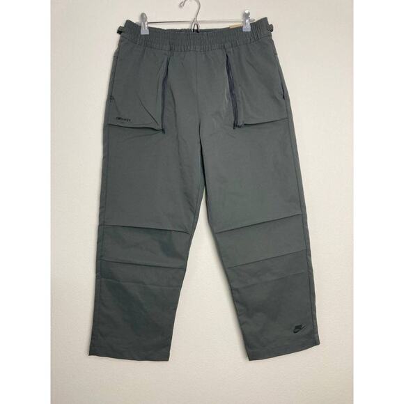 Nike Tech Pack Woven Pants Medium Gray Utility Performance Zipper Pockets - Picture 6 of 16